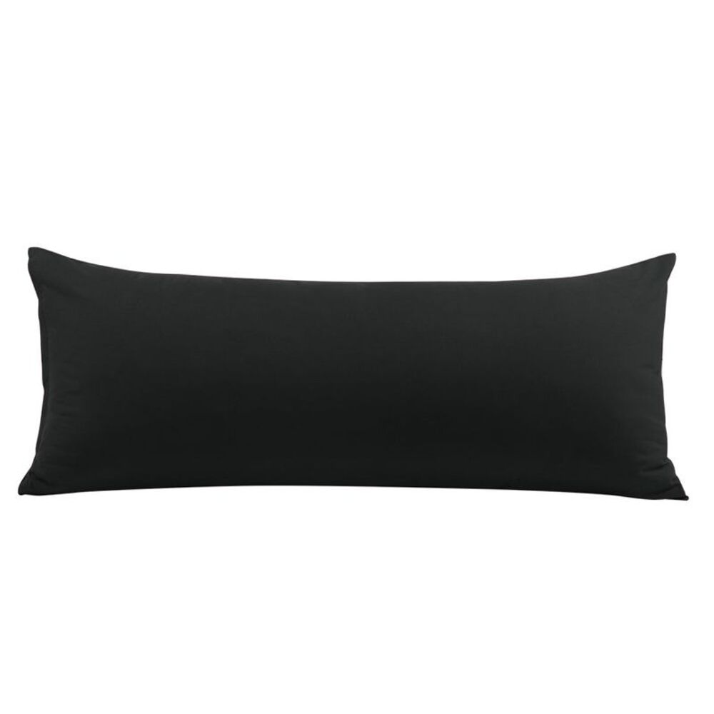 Body Pillowcase with Zipper Closure Microfiber 20"x54" Black